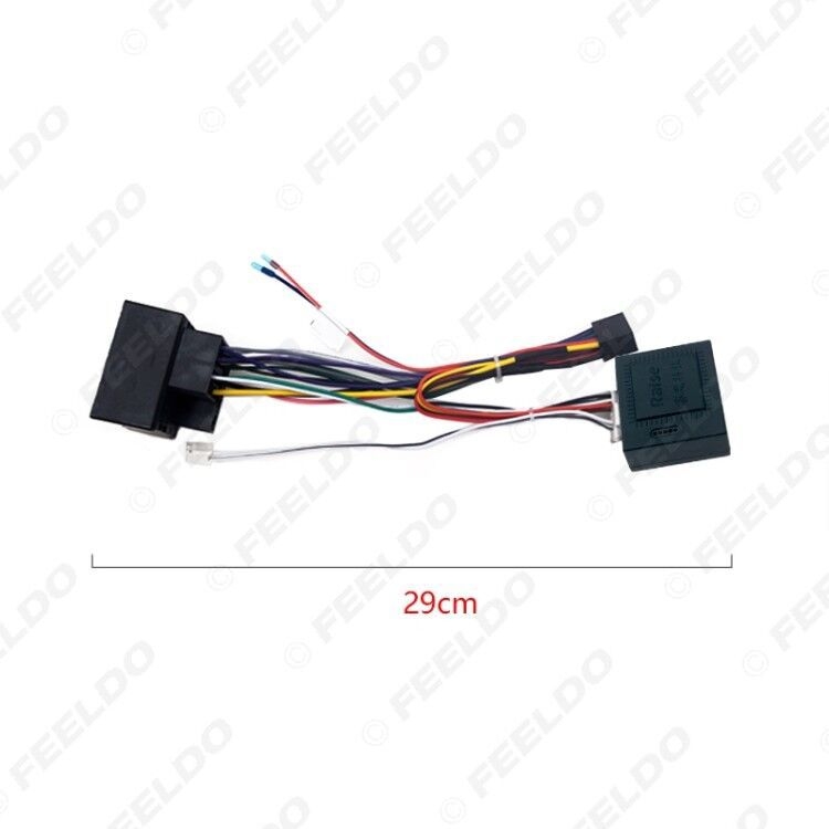 Android navigacijska glava za Ford Focus/Mondeo/C-MAX – FEELDO #6478, 16P napajanje kabel protokol kutija, plastika+metal (Kompatibilno s Ford Focus/Mondeo/C-MAX)