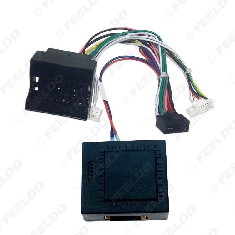 Android navigacijska glava za Ford Focus/Mondeo/C-MAX – FEELDO #6478, 16P napajanje kabel protokol kutija, plastika+metal (Kompatibilno s Ford Focus/Mondeo/C-MAX)