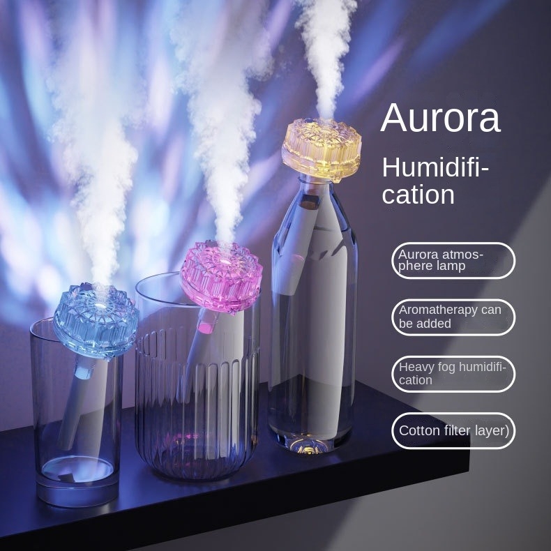 USB ultrazvučni ovlaživač zraka i pročišćivač — kompaktna kolonska jedinica za dom/uređ/auto, spremnik 2.6–4.0 L, 5 W, buka ispod 36 dB, 1 izlaz magle