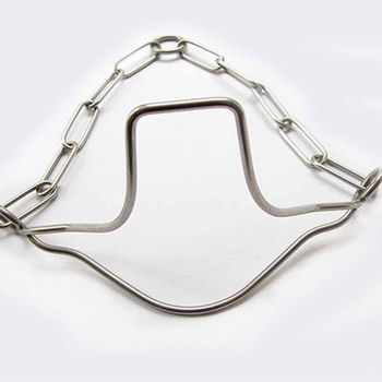 Ovratnik za obuku psa s čeličnim lancem, monokromatski dizajn, pogodan za pse, kineski stil