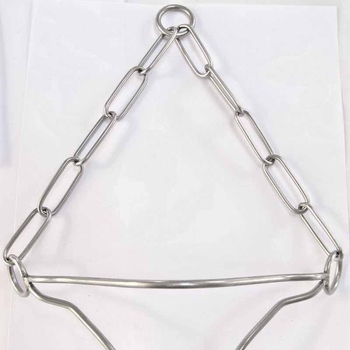 Ovratnik za obuku psa s čeličnim lancem, monokromatski dizajn, pogodan za pse, kineski stil