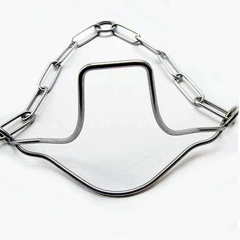 Ovratnik za obuku psa s čeličnim lancem, monokromatski dizajn, pogodan za pse, kineski stil