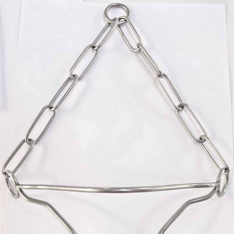 Ovratnik za obuku psa s čeličnim lancem, monokromatski dizajn, pogodan za pse, kineski stil