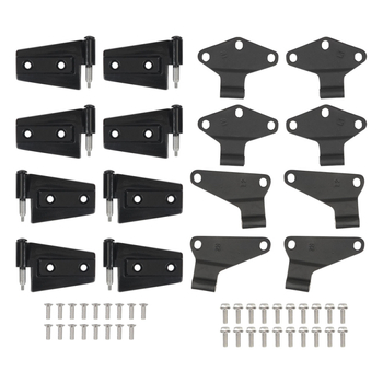 Set za ugradnju vrata šarki za Jeep Wrangler JK (07-18) – aluminijska legura, 16-dijelni set, modeli 55395386AB/AC/AE, RUNSHENG