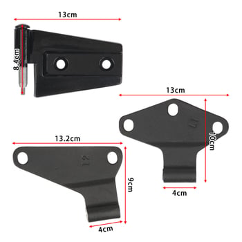 Set za ugradnju vrata šarki za Jeep Wrangler JK (07-18) – aluminijska legura, 16-dijelni set, modeli 55395386AB/AC/AE, RUNSHENG