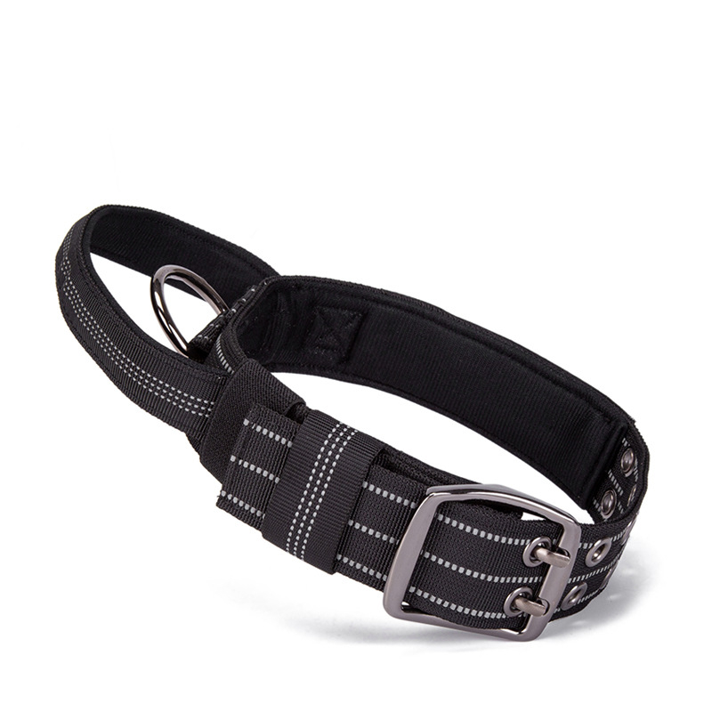 Colier și lesa din nylon pentru rase mari, potrivit pentru Golden Retriever și German Shepherd