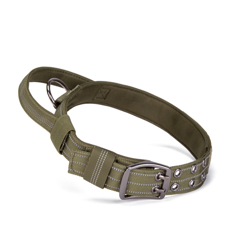 Colier și lesa din nylon pentru rase mari, potrivit pentru Golden Retriever și German Shepherd