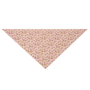 Pamukani trokutasti šal za psa s cvjetnim uzorkom, otisnut, ravno pletena tkanina, zimi