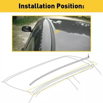 ABS dekorativni vodeni kanal krova za Toyota Yaris (2006–2012) — JS, dijelovi: 75551-0D150, 75552-52140, 75551-0D100, 75552-0D100