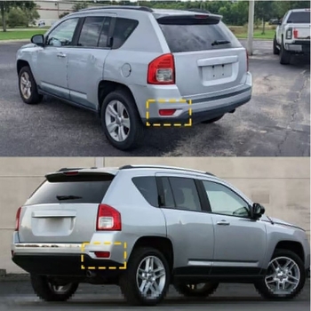 Stražnji reflektor stražnjeg branika Jeep CH11841000, ABS+PMMA, JSMKCS