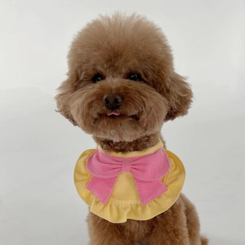 Pet Bib — Monokróm minta, Poliészter, Plain weave, Négy évszak