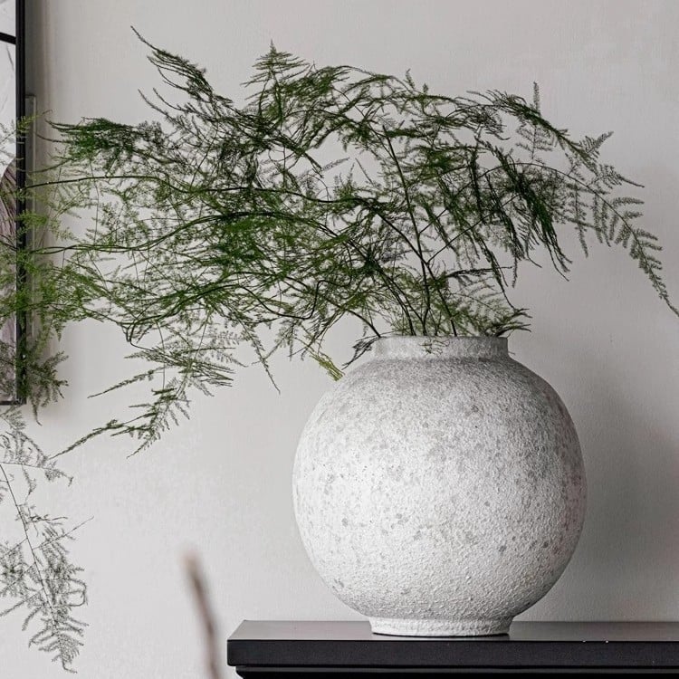 Κινεζικού στυλ βιντάζ χειροποίητη κεραμική βάζα από αργιλώδες πηλό, ρετρό ύφος, επιφάνεια από πέτρινη κεραμική, μάρκα Fan Zhu