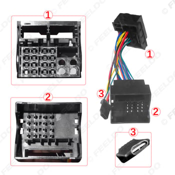 Gateway dekodirajući adapter kabel za VW RCD330/340/510 i RNS315/RNS510 — FEELDO; Model: RCD330/RCD340/RCD510; Kompatibilnost: Volkswagen/Audi; Materijal: plastika + metal