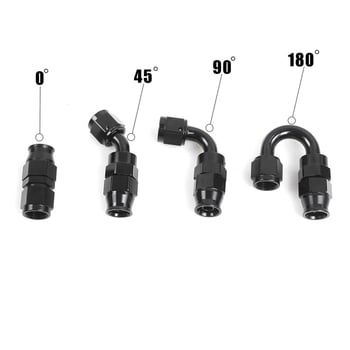 Automobilski PTFE spoj za uljnu crijevo AN6/AN8/AN10, brzo protiv curenja, aluminijska legura, model HR021