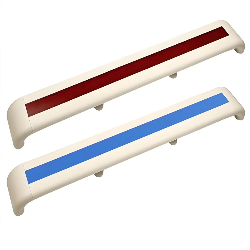 Fali kézkorlát folyosókhoz kórházakban és gondozóintézményeknél, alumínium ötvözetből, ütés elleni védelemmel