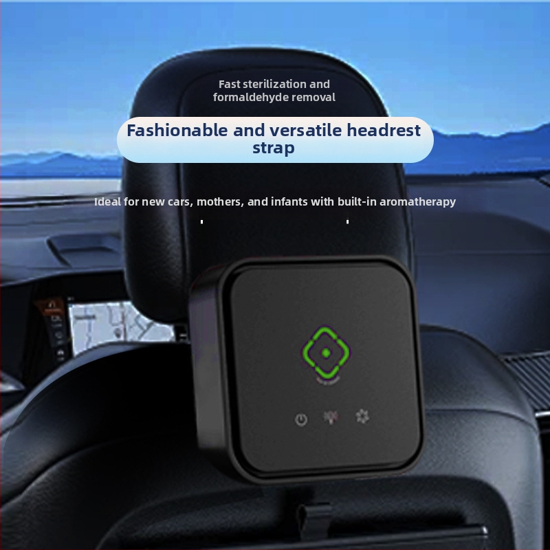 Desktop i auto čistač zraka s negativnim ionima i UV; uklanja formaldehid i mirise; USB napajanje; protok zraka 50 m³/h; pokriće 21–30 m²; buka 36–45 dB