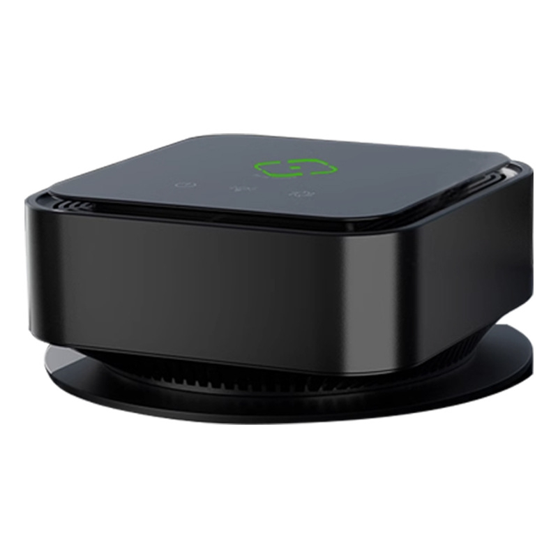 Desktop i auto čistač zraka s negativnim ionima i UV; uklanja formaldehid i mirise; USB napajanje; protok zraka 50 m³/h; pokriće 21–30 m²; buka 36–45 dB