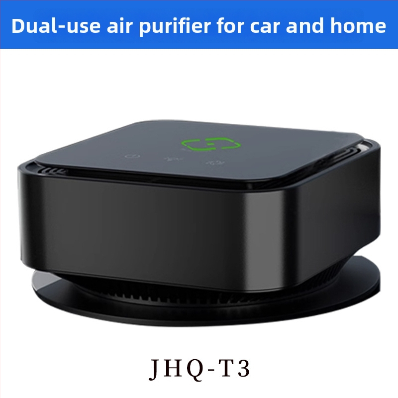 Desktop i auto čistač zraka s negativnim ionima i UV; uklanja formaldehid i mirise; USB napajanje; protok zraka 50 m³/h; pokriće 21–30 m²; buka 36–45 dB