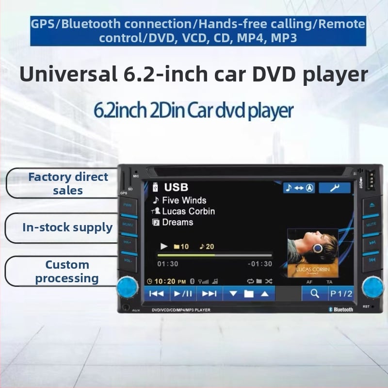 Automobilový DVD prehrávač s integrovanou navigáciou DVD, Windows OS, rozlíšenie 800x480, Bluetooth, USB/TF/AUX