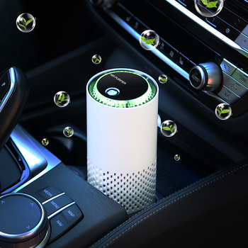 Pročišćivač zraka s negativnim ionima za unutarnje prostore i automobil – protok zraka 50 m3/h, tihi rad <36 dB, HEPA tehnologija, uklanjanje formaldehida, PM2.5 i mirisa, napajanje baterijom