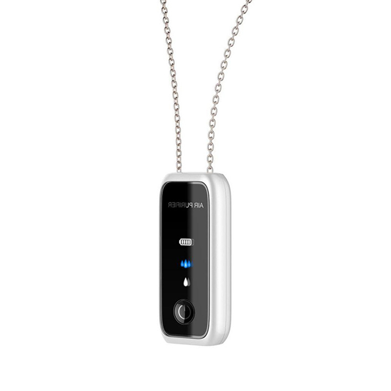 Prijenosni čistač zraka s negativnim ionima za nošenje oko vrata, USB napajanje, protok zraka 50 m³/h, buka ≤36 dB, pogodan za prostorije do 10 m²