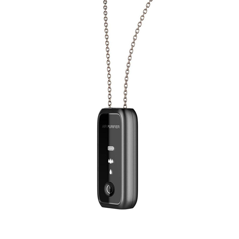 Prijenosni čistač zraka s negativnim ionima za nošenje oko vrata, USB napajanje, protok zraka 50 m³/h, buka ≤36 dB, pogodan za prostorije do 10 m²