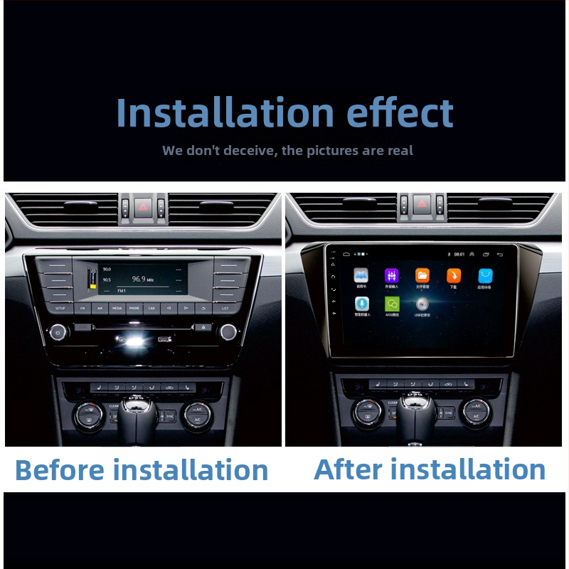 Skoda Android навигационна система с капацитивен тъчскрийн, DVD плеър и камера за обратно виждане