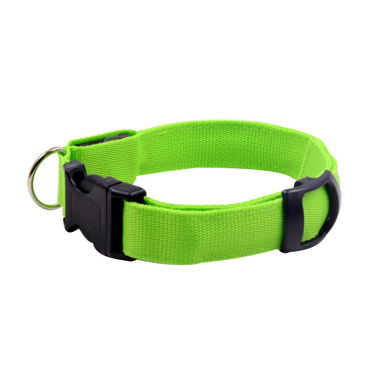 Colier LED pentru animale de companie pentru câini și pisici, nylon, anti-pierdere