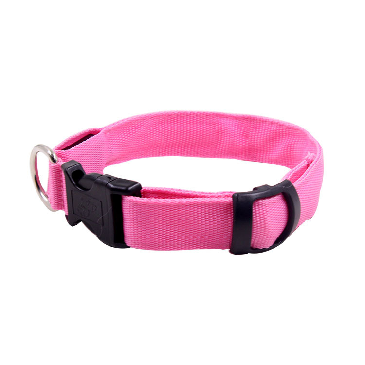Colier LED pentru animale de companie pentru câini și pisici, nylon, anti-pierdere