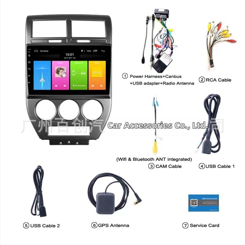 Android sustav za navigaciju u autu All-in-One za Jeep Compass (2006-2010) s IPS zaslonom