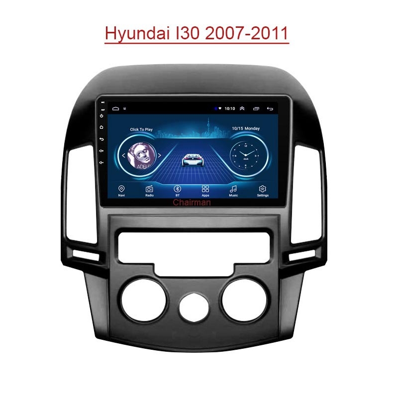 Chairman Android мултимедиен автомобилен хъб с камера за обратно виждане и GPS за Hyundai i30 (2007–2011), 12V, 4x45W, мулти-тач дисплей