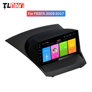 Ford Fiesta 2009-2017 Android навигационен център с 9-инчов екран, 12V захранване, мощност 4x45W, 2.5D закалено стъкло, тегло 2 кг