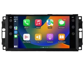 Android-базиран автомобилен GPS навигатор с IPS дисплей, 12V захранване, изход 4x50W, OEM персонализация, съвместим с Jeep Compass, Wrangler и Dodge