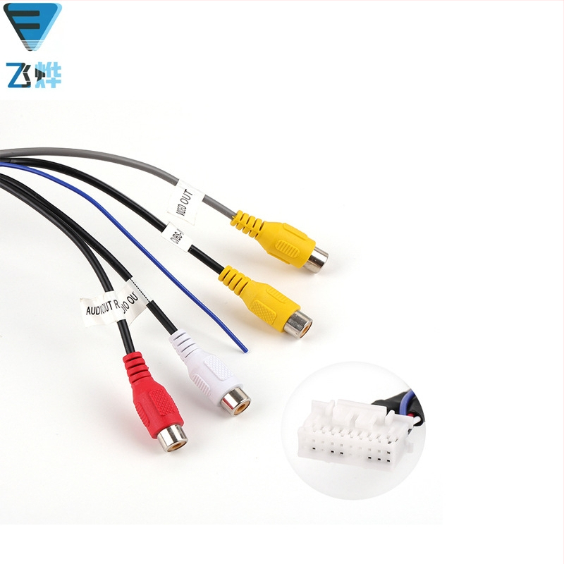 RCA audio/video kabel, 20-pin priključak, 4-glava RCA linija, Android Universal