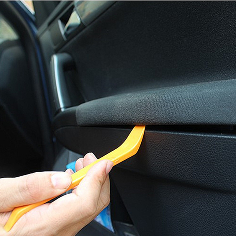 Devetdijelni plastični set alata za demontažu unutarnje automobilske audio opreme – za instrument ploču i srednju konzolu