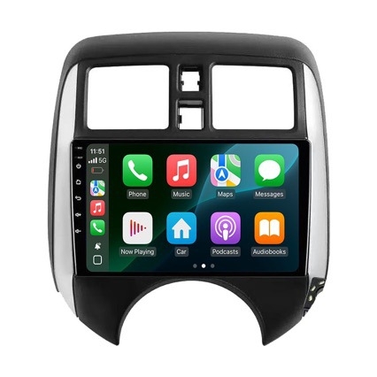 Android 9-inčni sustav za navigaciju u automobilu s Bluetooth stražnjom kamerom i CarPlay za Nissan Versa 2014–2016