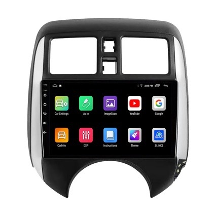Android 9-inčni sustav za navigaciju u automobilu s Bluetooth stražnjom kamerom i CarPlay za Nissan Versa 2014–2016