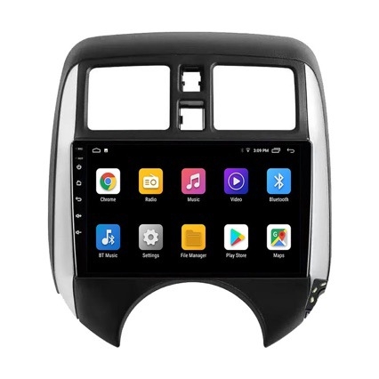 Android 9-inčni sustav za navigaciju u automobilu s Bluetooth stražnjom kamerom i CarPlay za Nissan Versa 2014–2016