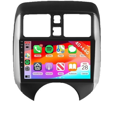 Android 9-inčni sustav za navigaciju u automobilu s Bluetooth stražnjom kamerom i CarPlay za Nissan Versa 2014–2016