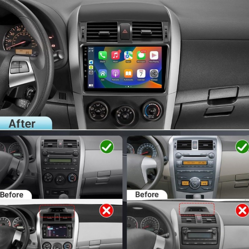 9-inčni Android GPS navigacijski sustav za Toyota Corolla (2009–2013) – sve-u-jednom auto DVD uređaj