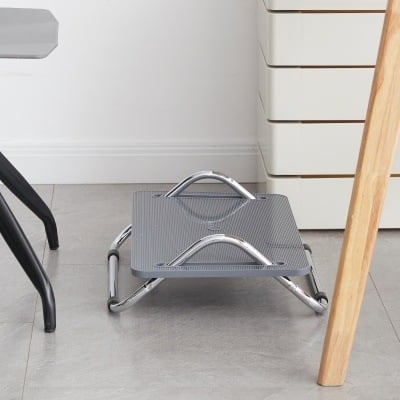 Πλαστικό υποπόδιο ποδιού για γραφείο, μοντέρνο στυλ απλής γραμμής, προσαρμόσιμο, μοντέλο Plastic Foot Pedal, λειτουργία στήριγμα