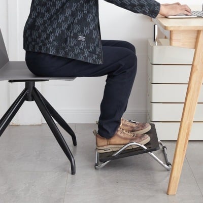 Πλαστικό υποπόδιο ποδιού για γραφείο, μοντέρνο στυλ απλής γραμμής, προσαρμόσιμο, μοντέλο Plastic Foot Pedal, λειτουργία στήριγμα