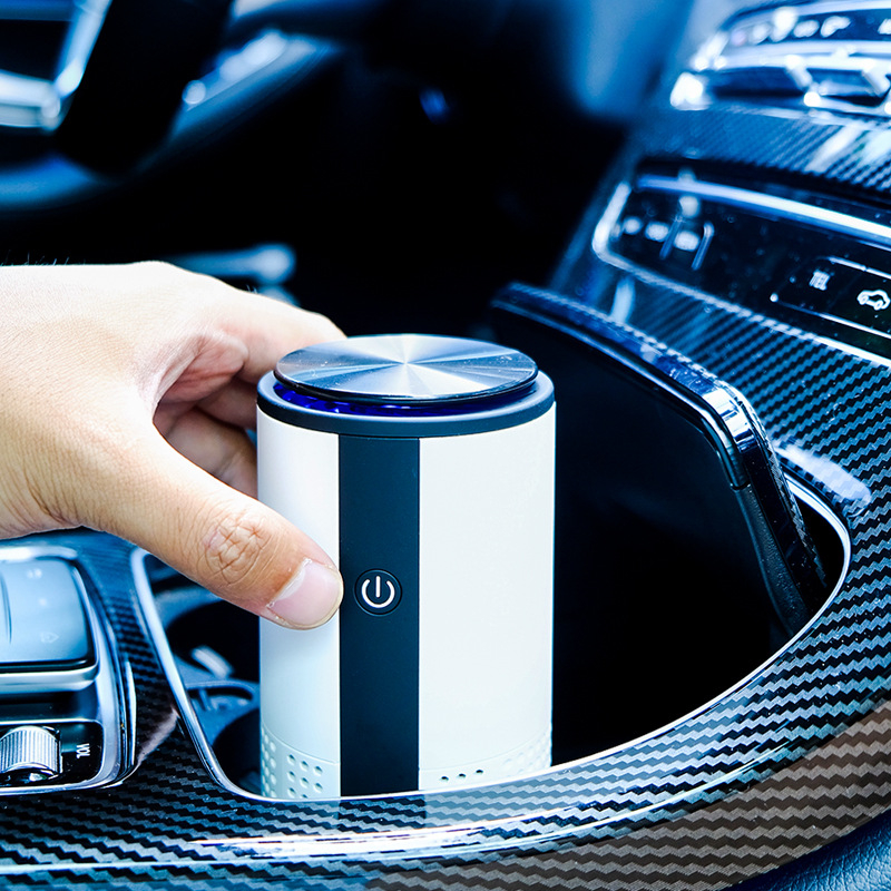 Automobilski pročistač zraka s negativnim ionima, uklanja formaldehid i mirise, USB punjenje, 50 m3/h protok zraka, kompozitni filtar