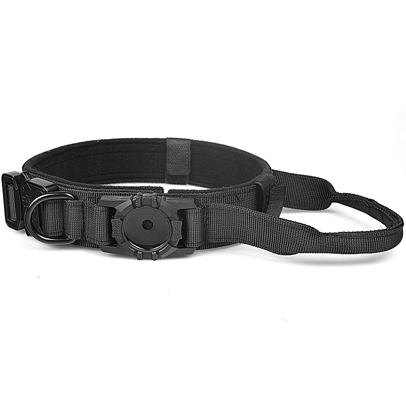 Guler protector AirTag pentru câini de talie medie și mare, din nylon
