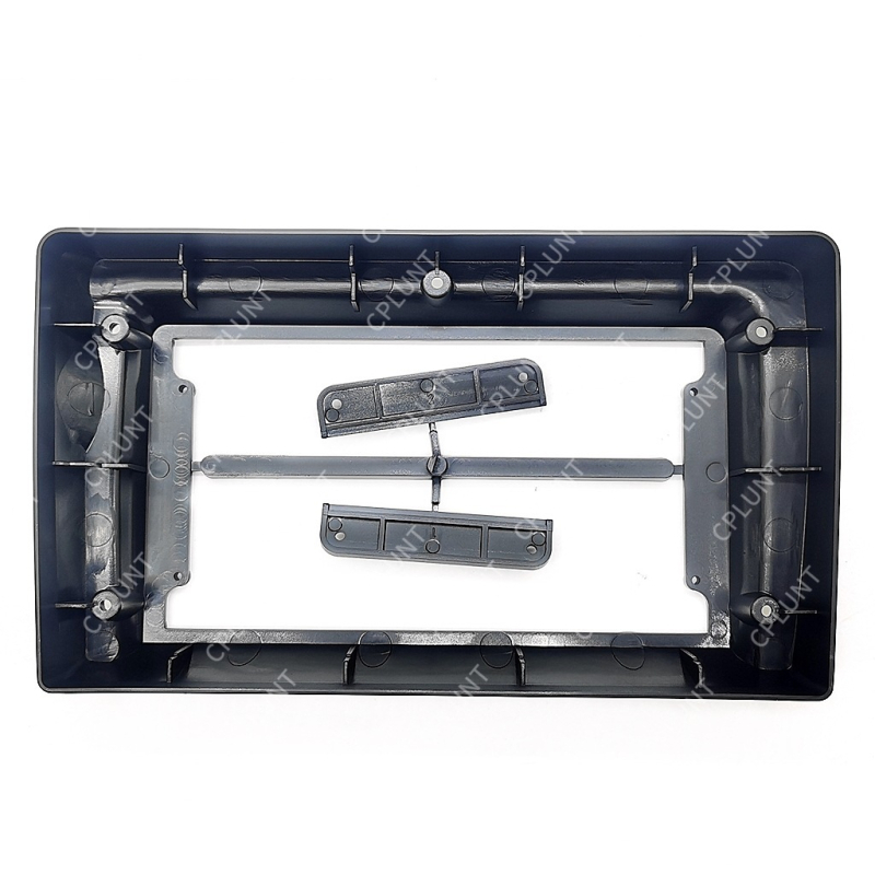 Land Cruiser okvir za središnju navigacijsku ploču s DVD panelom, LCD monitor; Materijal PC/ABS; Težina 1,2 kg; Kompatibilno s Toyota Land Cruiser (1998–2002)