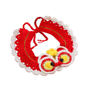 Ručni pleteni šal za kućne ljubimce (mačke i psi) – Cartoon uzorak, vuneni materijal, univerzalna uporaba, proljetna festival dekoracija