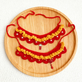 Vuneni šal s uzorkom usklađivanja boja, ručno kukano i izvezeno, zimski komad