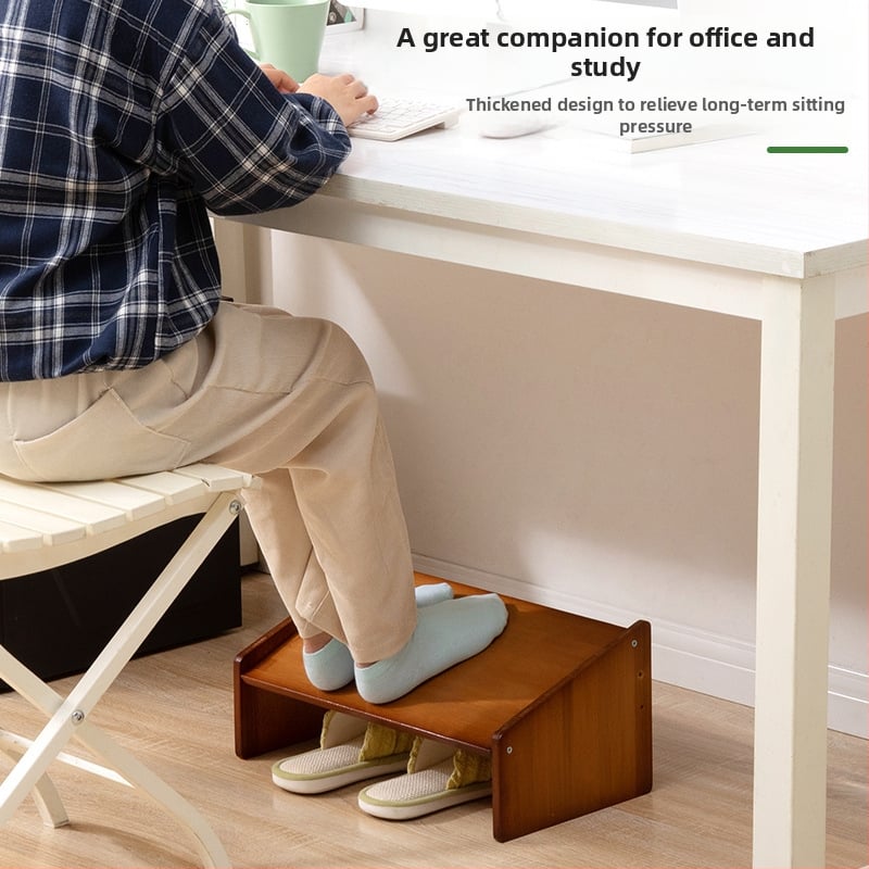 Μπαμπού υποπόδιο γραφείου, μοντέλο 2529CJJ, σύγχρονο μινιμαλιστικό στυλ, προσαρμόσιμο, πολυλειτουργικό