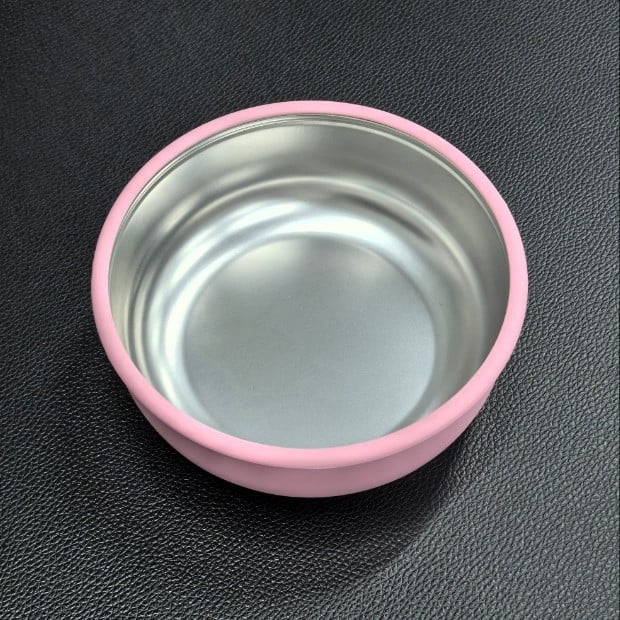 Бебешка купичка за хранене с вакуумна засмукваща поставка, от 304 неръждаема стомана и силикон, противохлъзгаща се и термоизолираща, за деца над 3 месеца