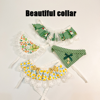 Aksesuvar za vrat ljubimaca: blok uzorak boja, poliester, univerzalna veličina, japansko-korejski stil